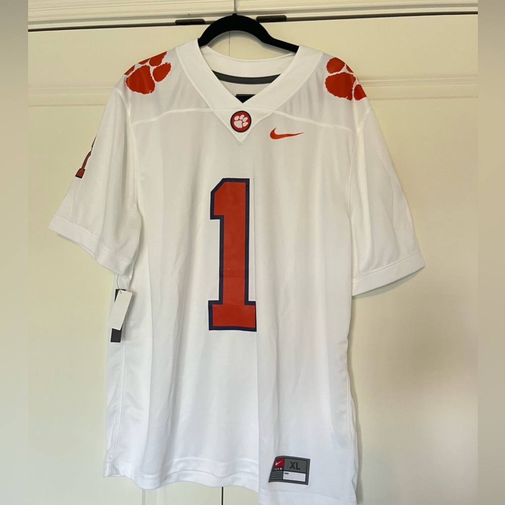 Clemson Jersey Shipley White